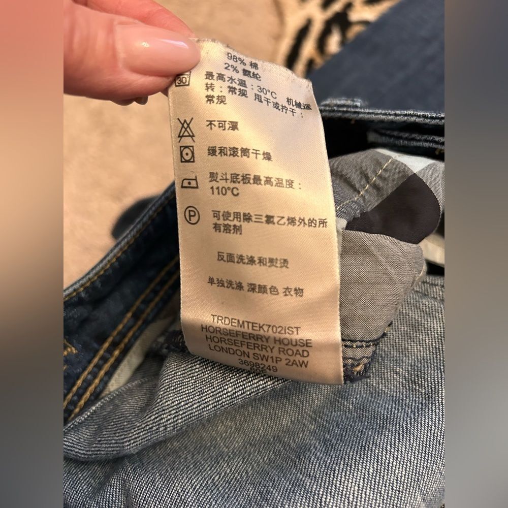 Burberry Brit Skinny Kensington Women's Jeans Size 26 EUC - Picture 4 of 11